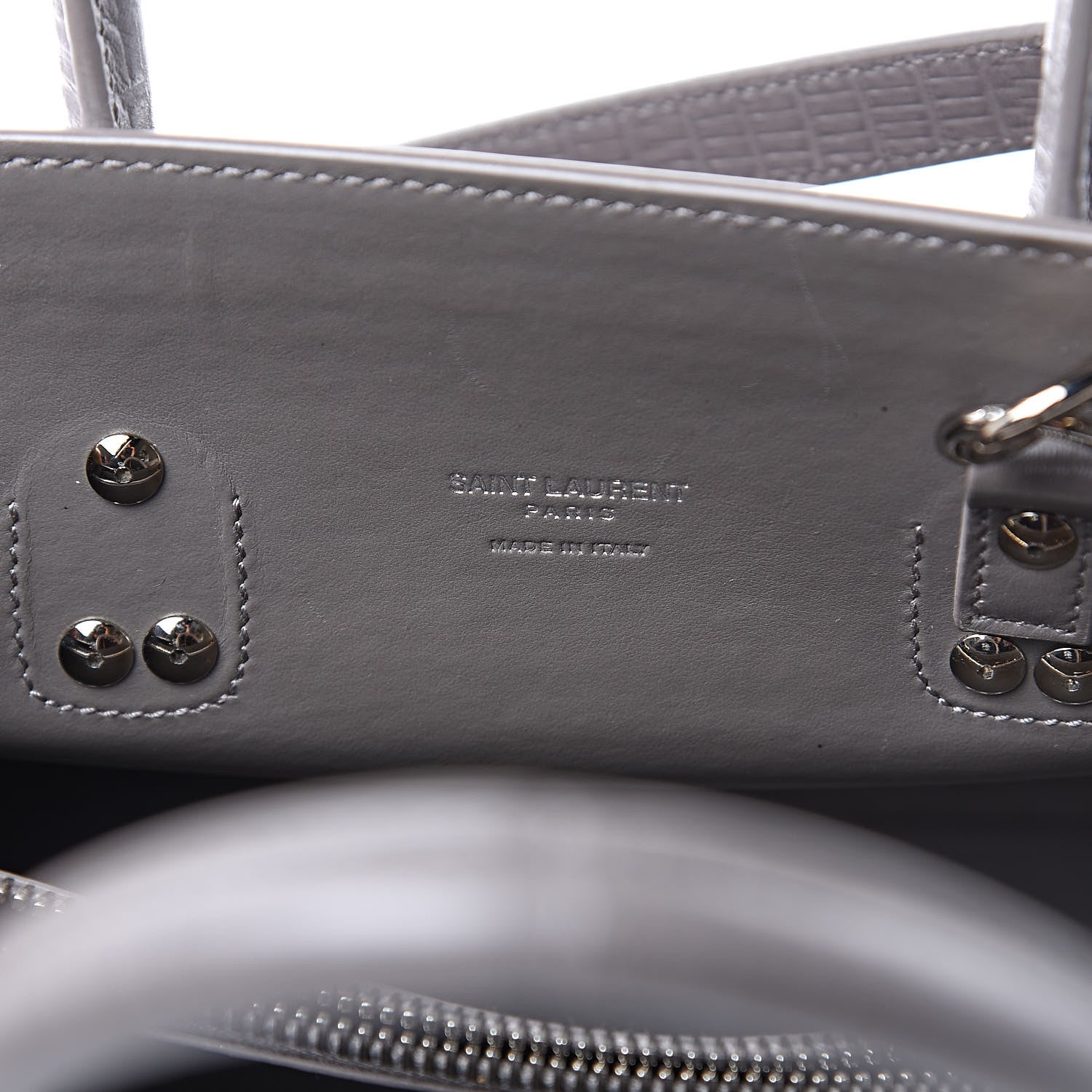 Saint Laurent Lizard Calfskin Embossed Baby Sac De Jour Fog 6 of 10
