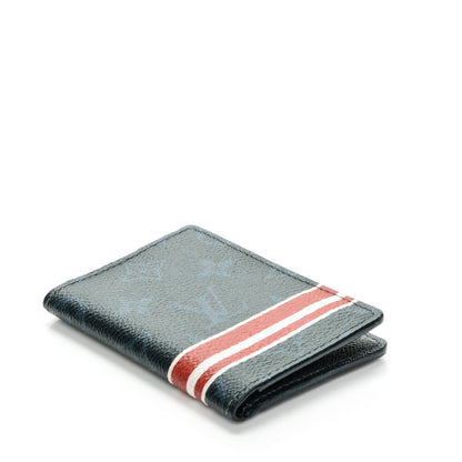 Louis Vuitton Monogram Cobalt Pocket Organizer NM Red Stripes 4 of 7