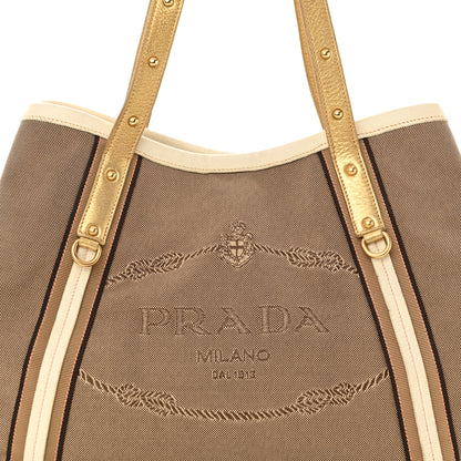 Prada Jacquard Logo Tote Corda 8 of 16