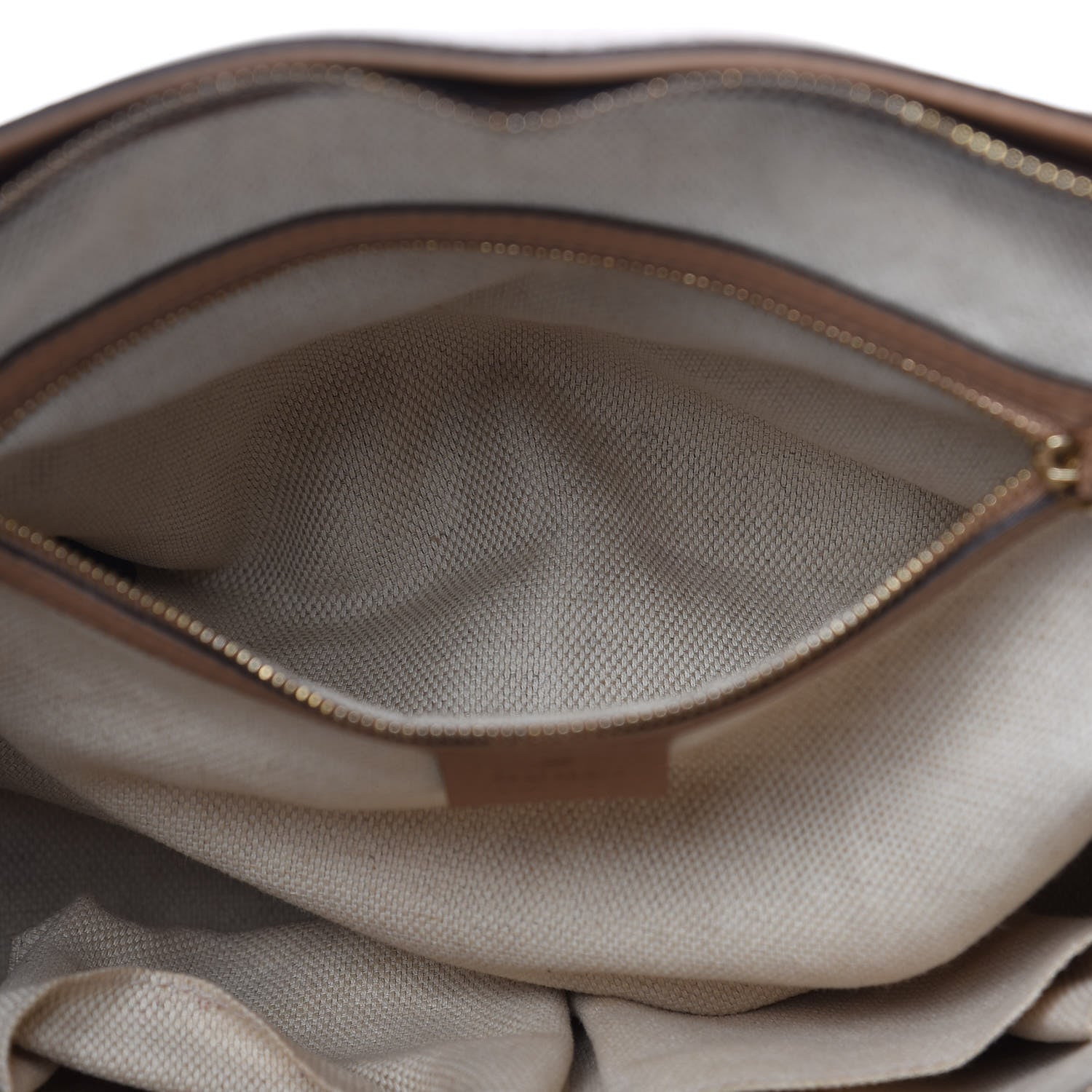 Gucci Pebbled Calfskin Small Soho Top Handle Bag Camelia 12 of 15