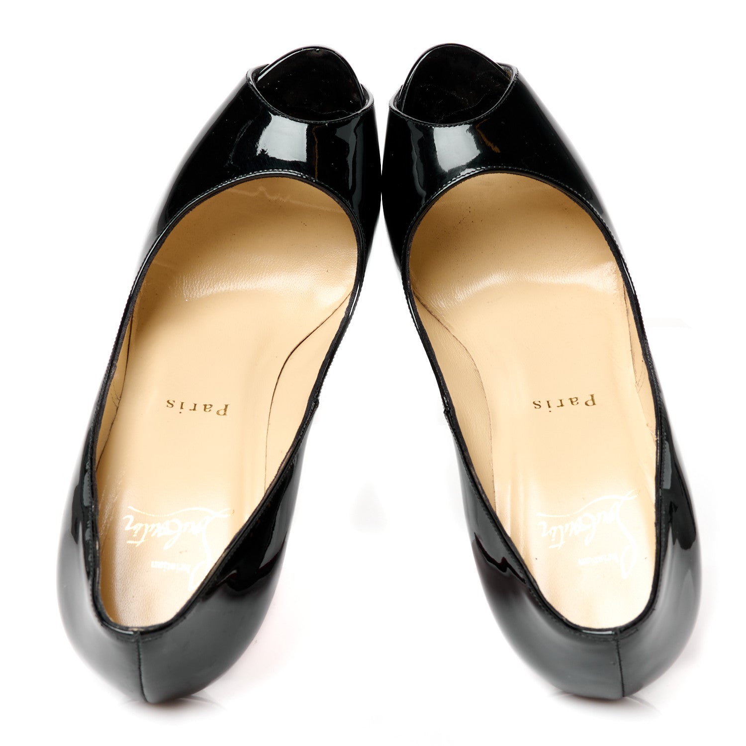 Christian Louboutin Patent New Very Prive 120 Pumps 37 Black 2 of 9