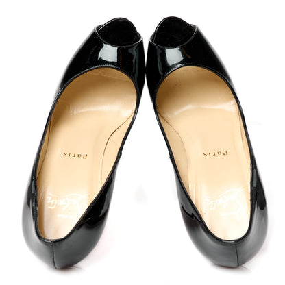 Christian Louboutin Patent New Very Prive 120 Pumps 37 Black 2 of 9