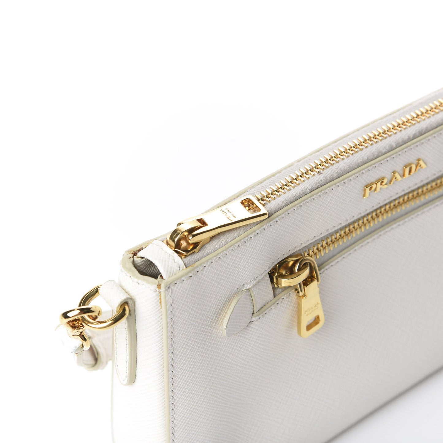 Saffiano Crossbody Bag White