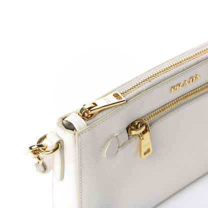 Prada Saffiano Crossbody Bag White 9 of 10