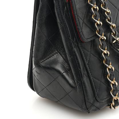 Chanel Lambskin Quilted Medium Double Pocket Flap Black 11 of 12