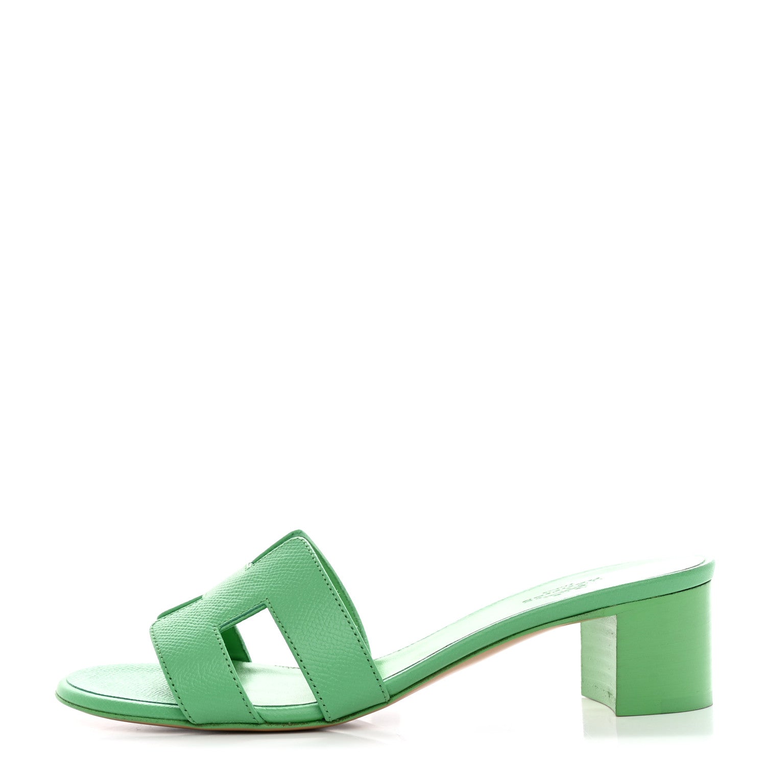 Hermes Epsom Oasis Sandals 37 Vert Pomme 1 of 14