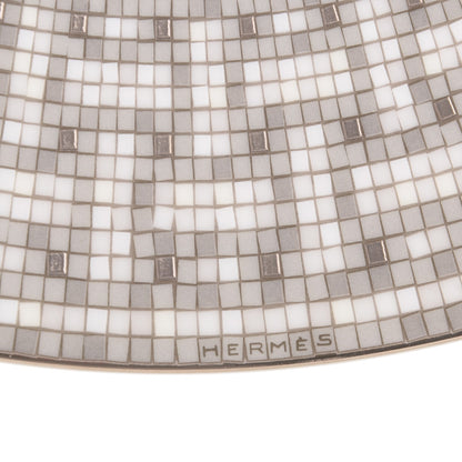 Hermes Porcelain Mosaique Au 24 Platine Dinner Plate Set of 2 5 of 5