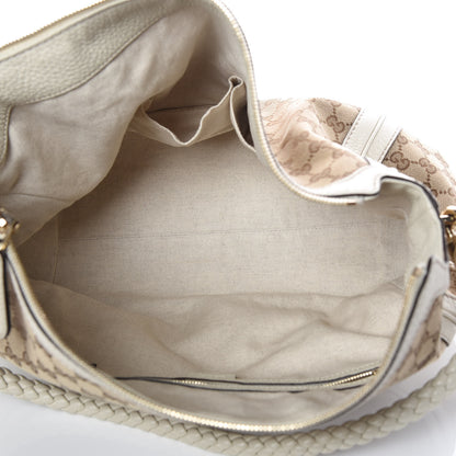 Gucci Monogram Medium Bella Hobo Off White 7 of 9