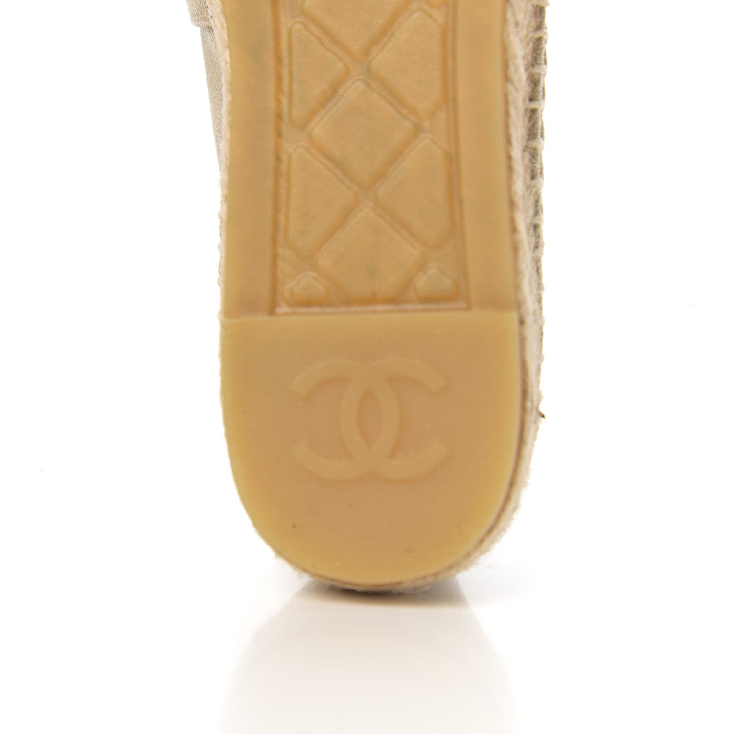 Chanel Canvas Grosgrain CC Espadrilles 36 Beige Black 9 of 11