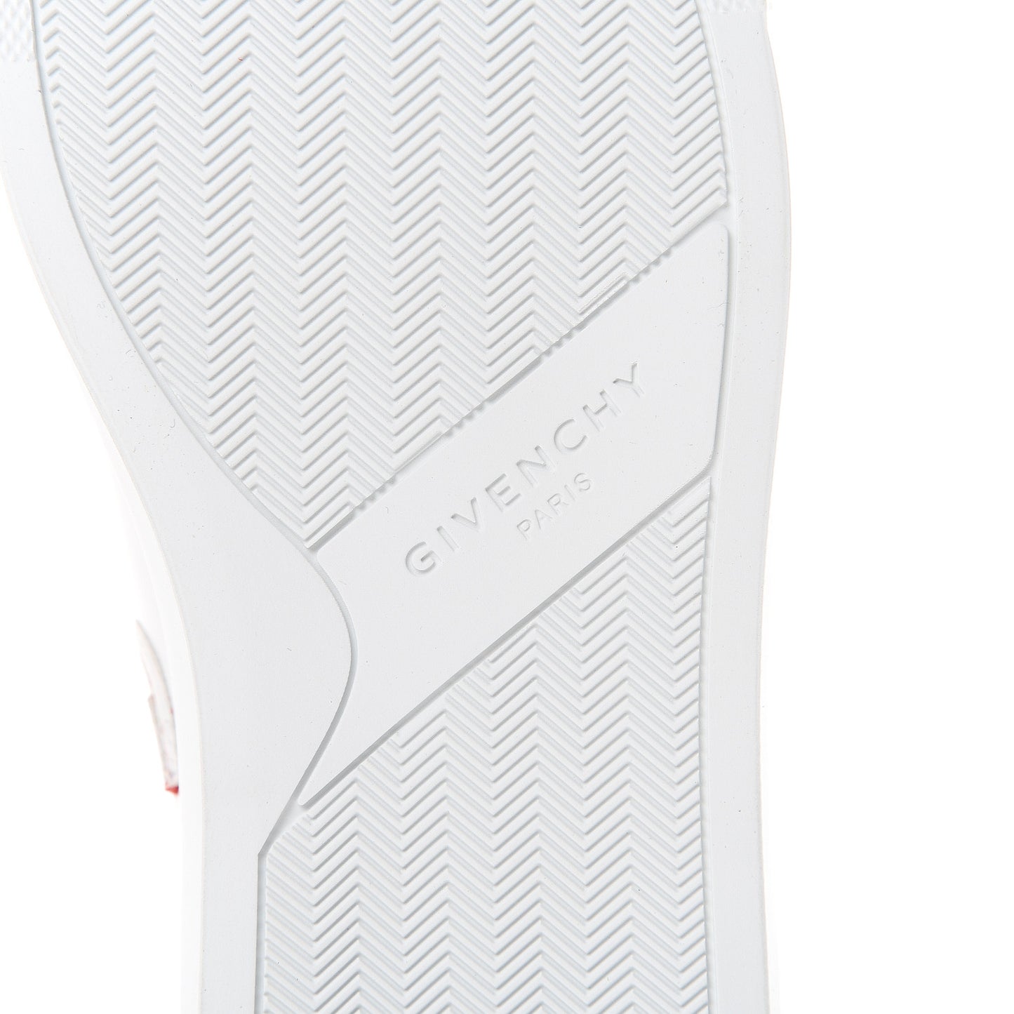 Calfskin Reverse Logo Womens Urban Street Sneakers 35.5 White Red