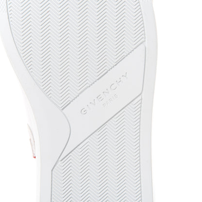 Givenchy Calfskin Reverse Logo Womens Urban Street Sneakers 35.5 White Red 7 of 11
