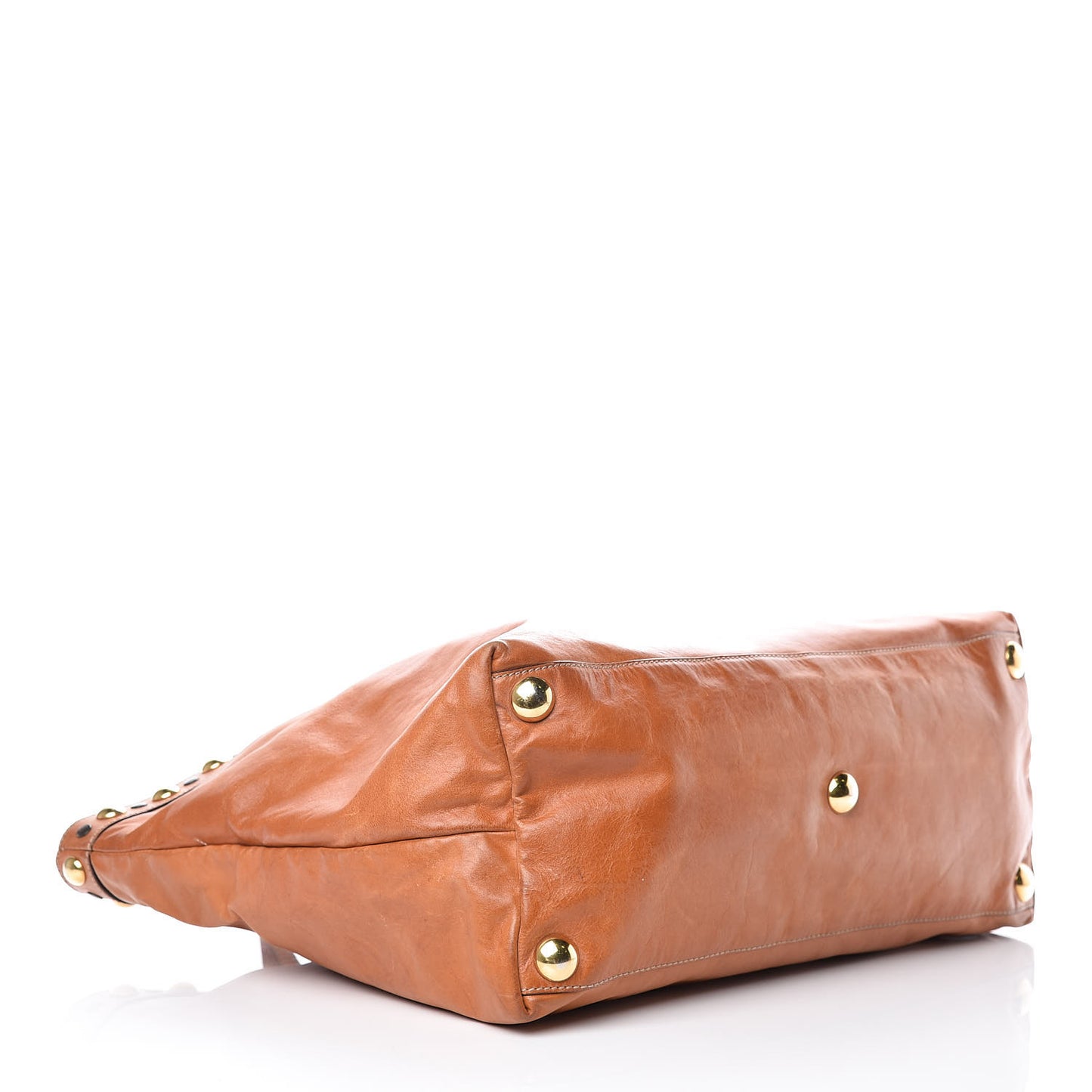 Calfskin Tattoo Heart Babouska Shopping Tote Brown