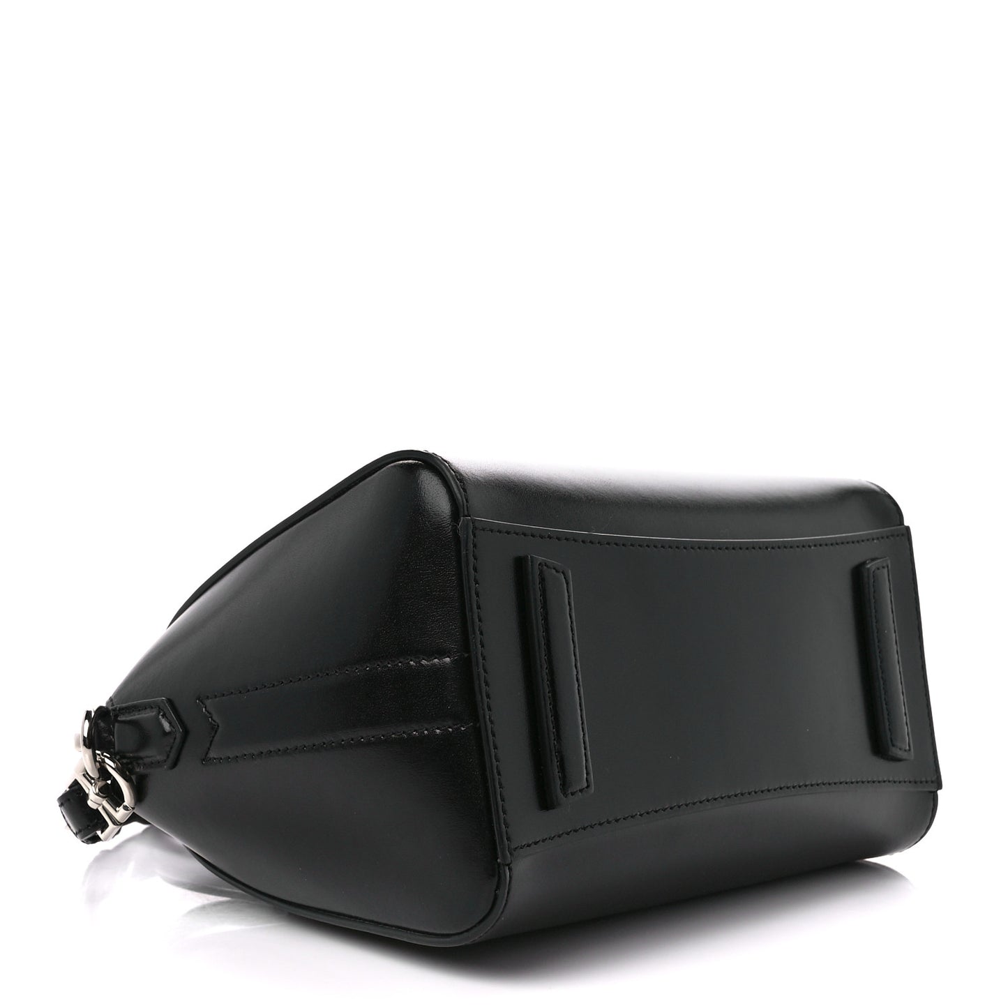 Shiny Lord Calfskin Mini Antigona Black