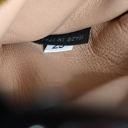 Prada Madras Embroidered Lips Flap Bag Nero Rosso 8 of 9