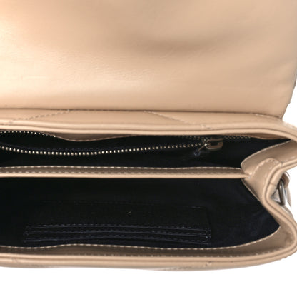 Saint Laurent Calfskin Y Quilted Monogram Toy Loulou Crossbody Bag Nude Powder 4 of 8