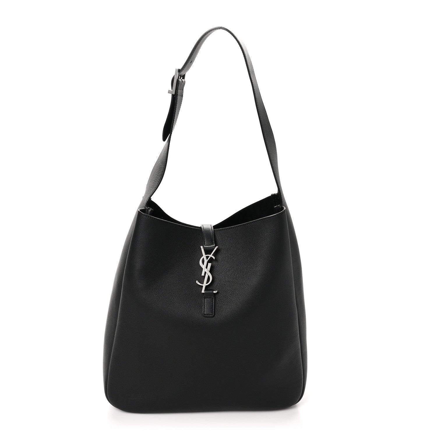Saint Laurent Smooth Calfskin Large Le 5 A 7 Soft Hobo Black 1 of 9