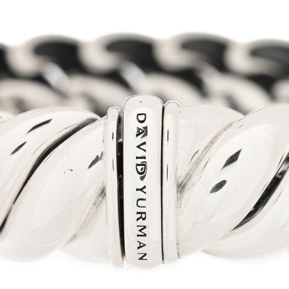 David Yurman Sterling Silver 14mm Sculpted Cable Bracelet 3 of 4