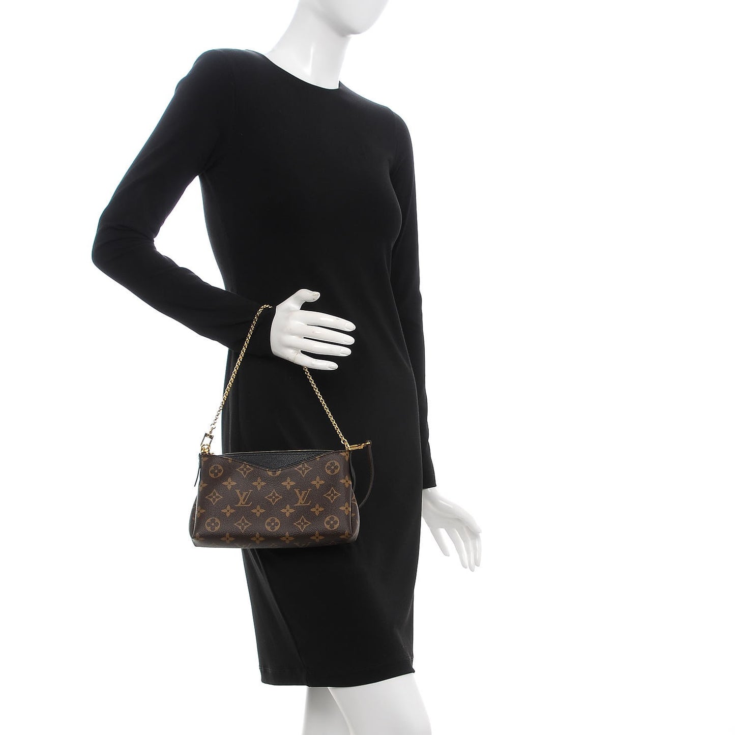 Monogram Pallas Clutch Black