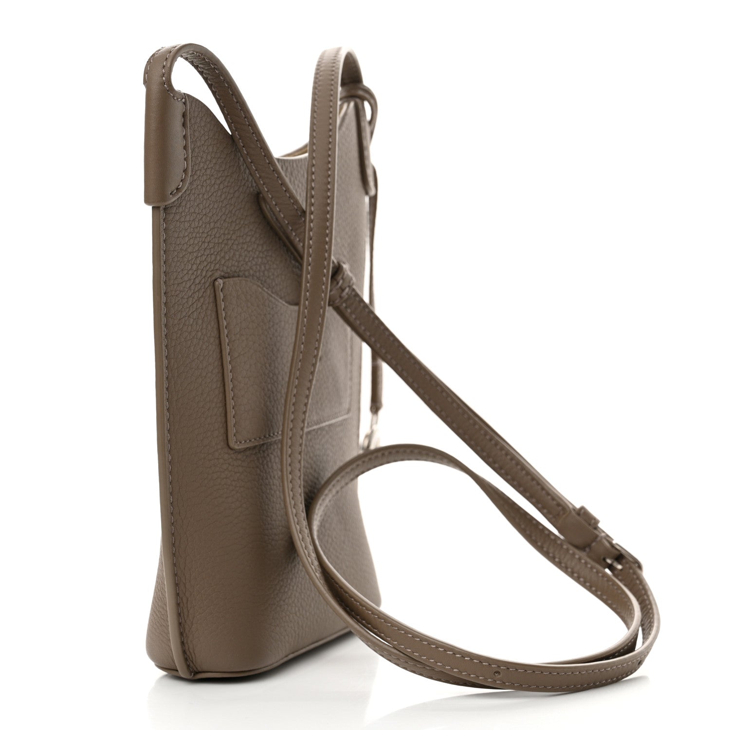 Loro Piana Grained Calfskin Bale Phone Case Warm Mastic 3 of 12