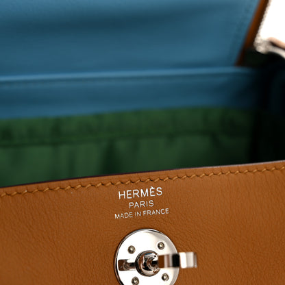 Hermes Swift Verso Mini Lindy 20 Sesame Bleu Brume 7 of 12