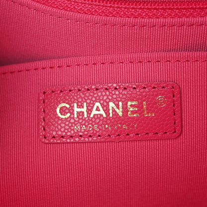 Chanel Caviar Quilted XXL Travel Flap Bag Dark Pink 6 of 12