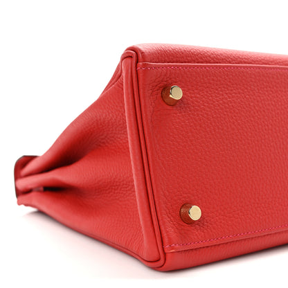 Hermes Togo Kelly Retourne 28 Rouge Casaque 9 of 14