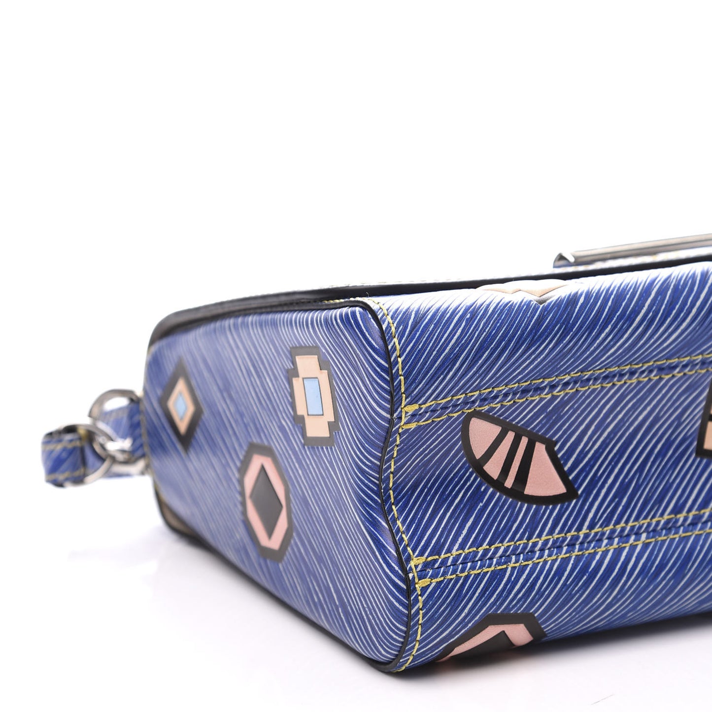 Epi Azteque Twist Shoulder Bag MM Denim Light