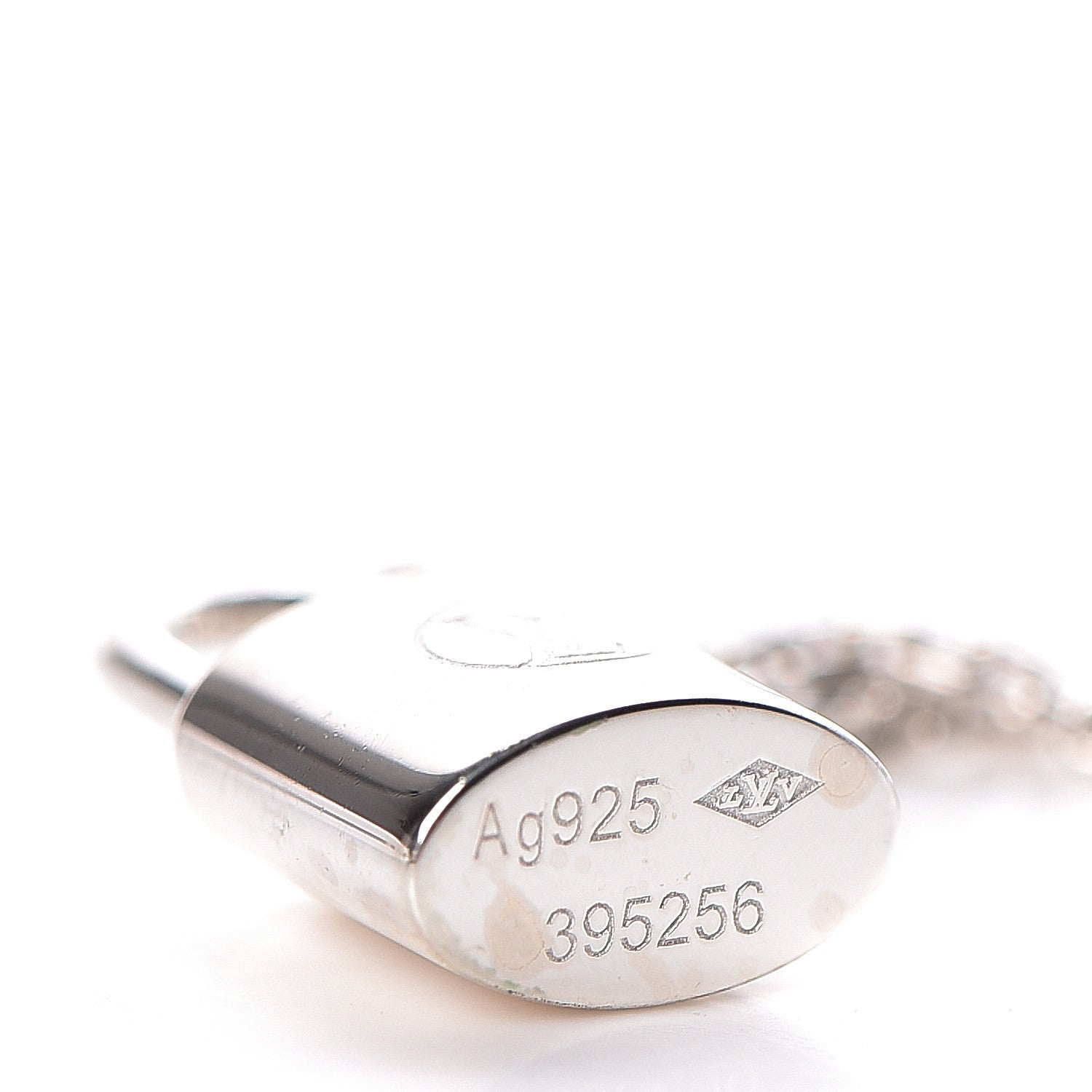 Louis Vuitton Sterling Silver Lockit Necklace 5 of 5