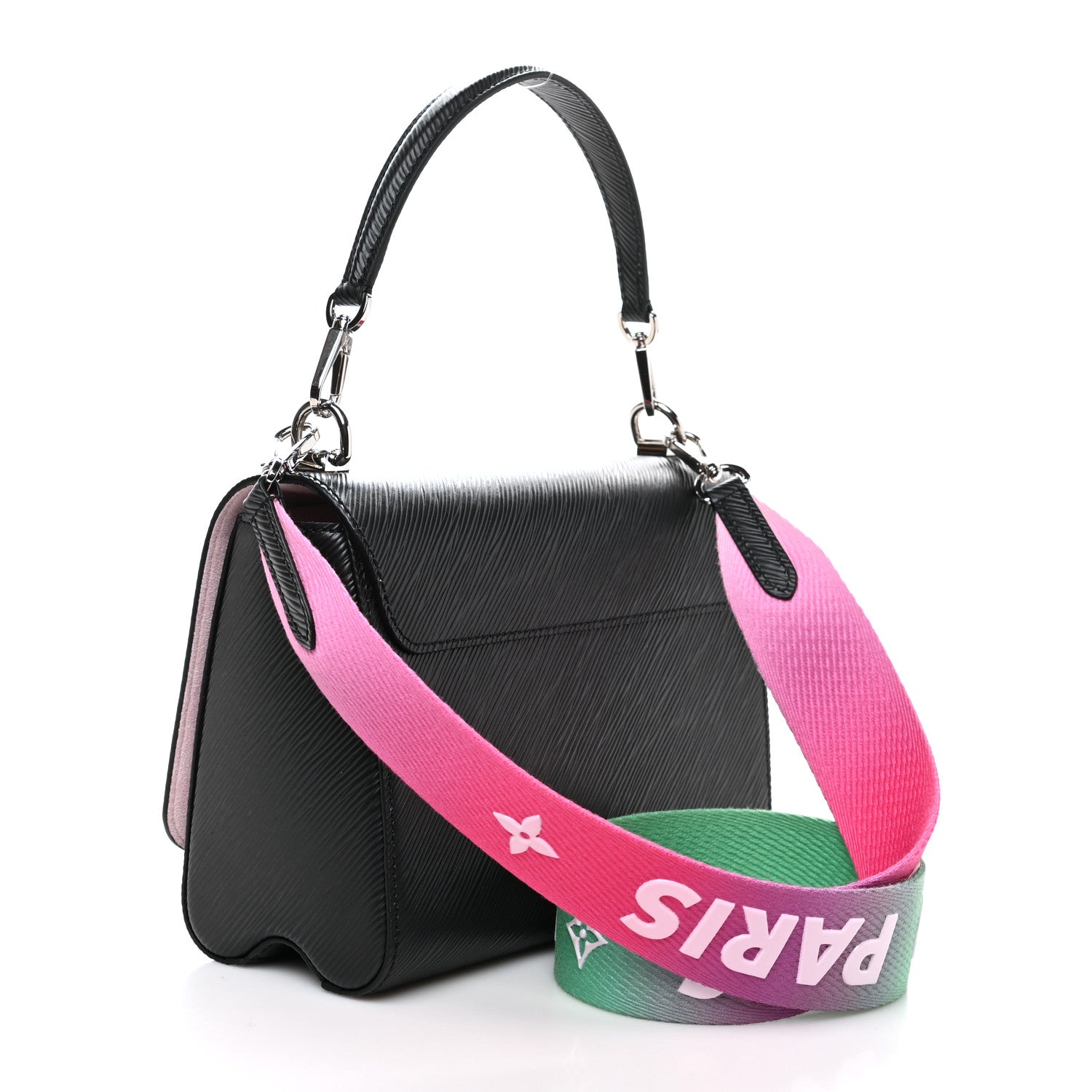 Louis Vuitton Epi Twist Shoulder Bag MM Black Rose 3 of 9