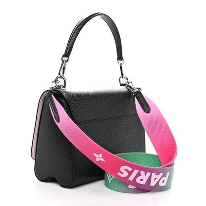 Louis Vuitton Epi Twist Shoulder Bag MM Black Rose 3 of 9