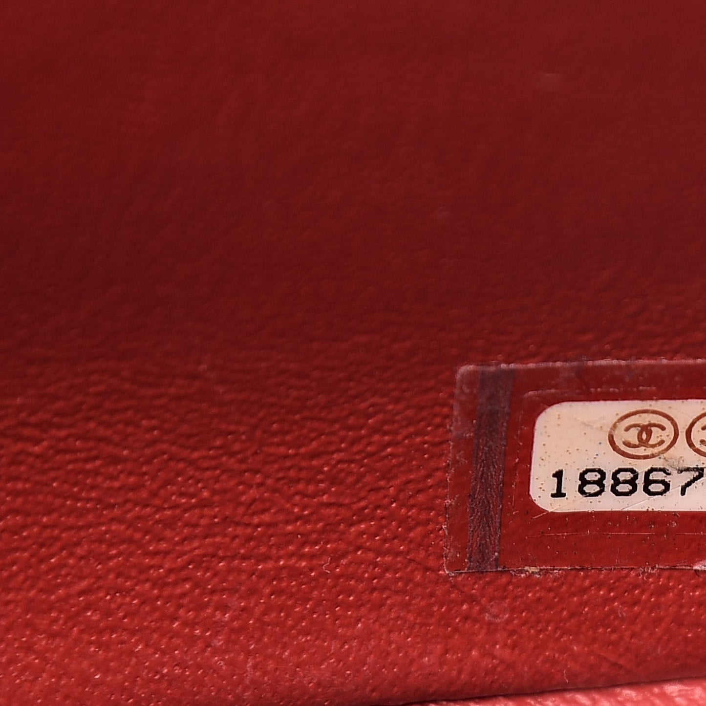 Caviar Quilted Mini Square Flap Red