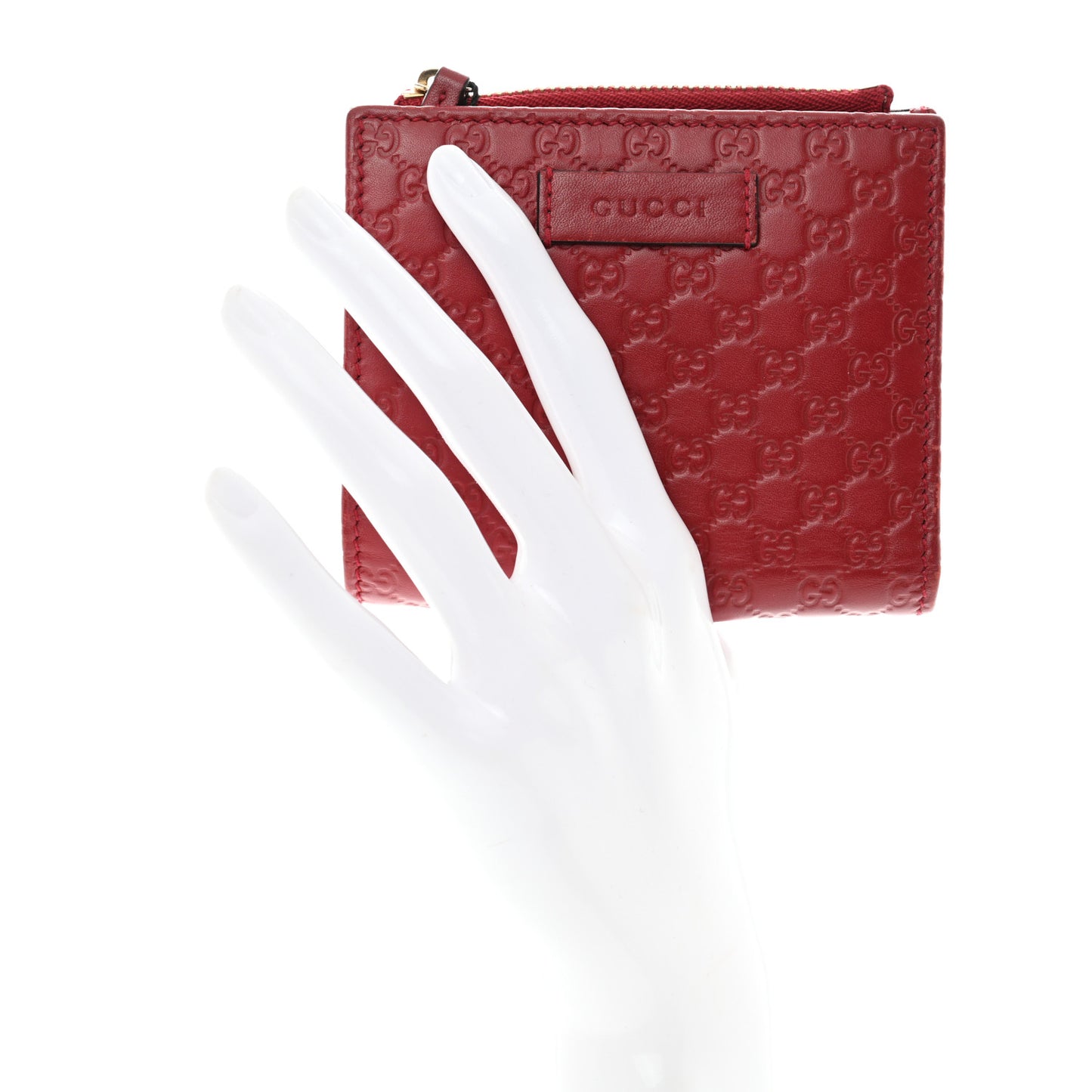 Microguccissima Bi-Fold Wallet Red