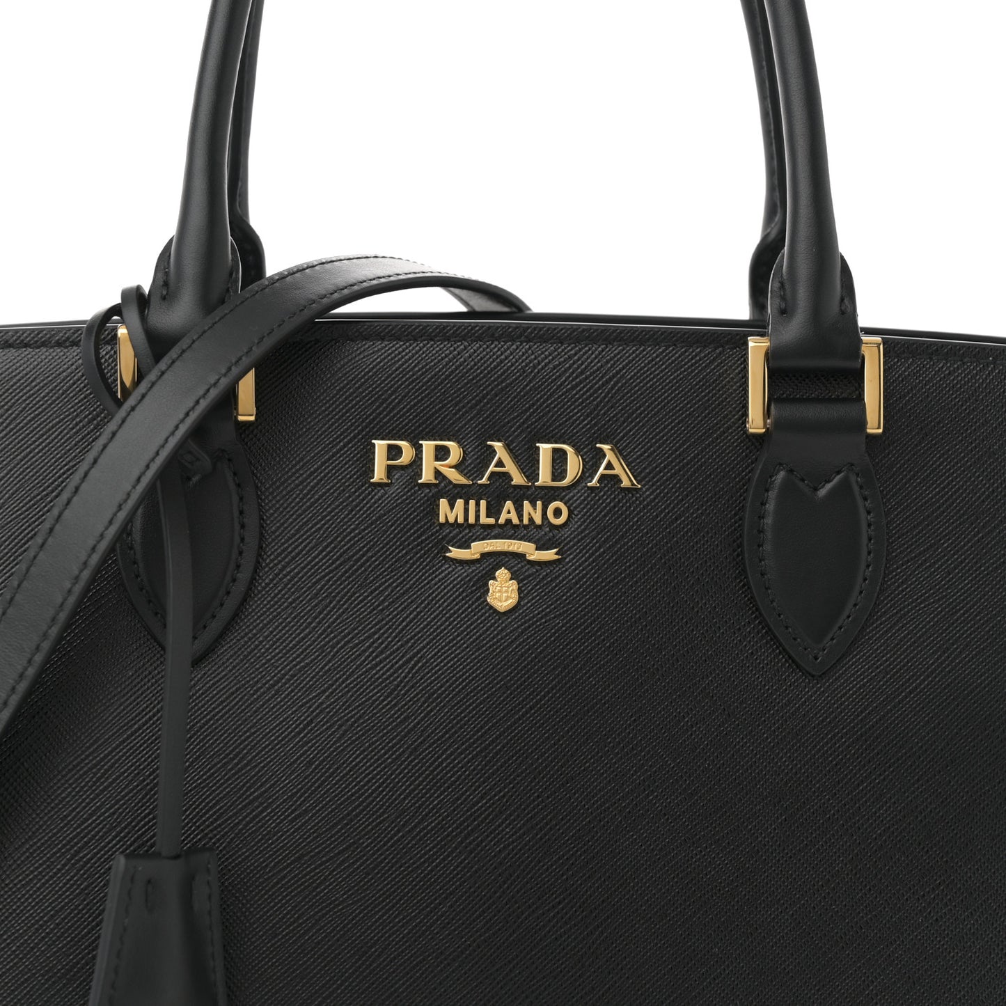 Saffiano Soft Calfskin Large Tote Black