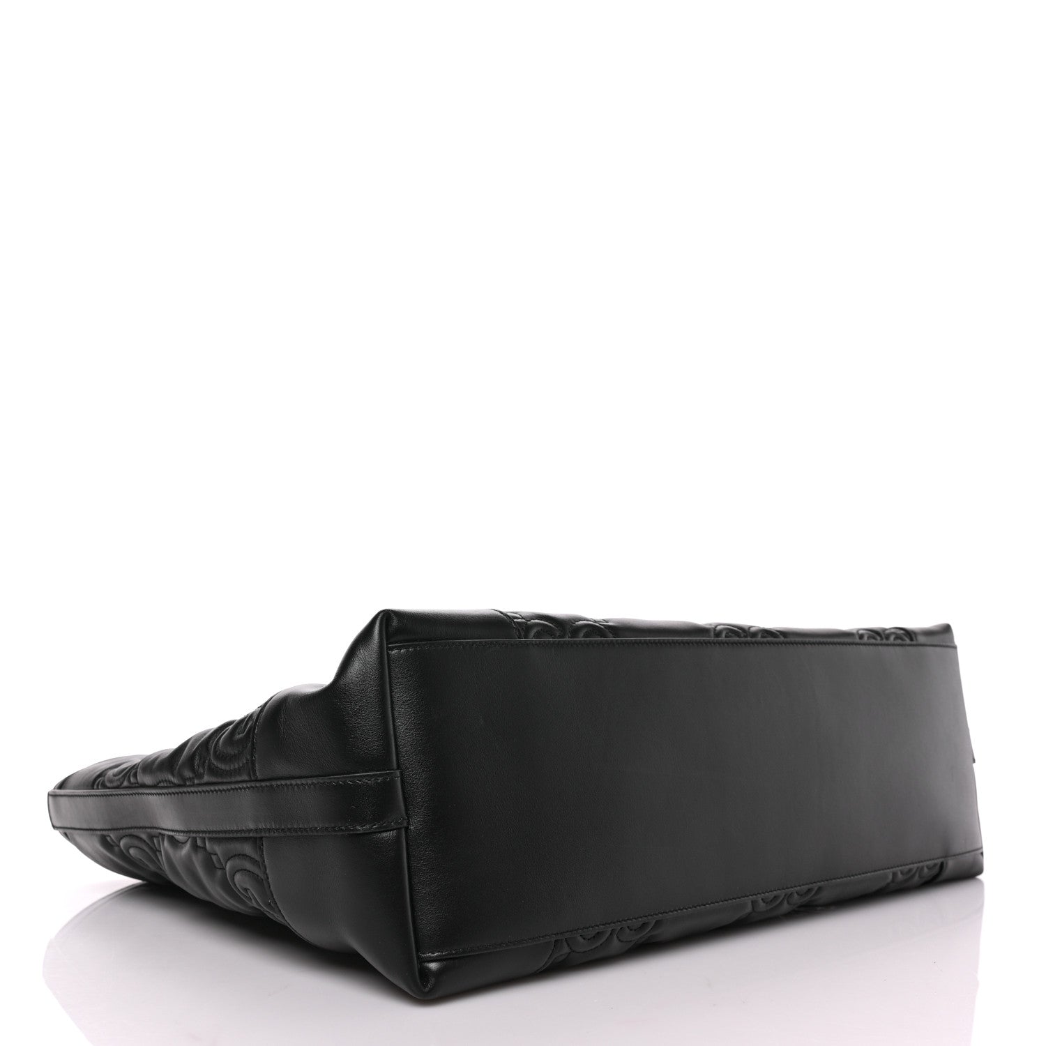 Gucci Calfskin GG Matelasse Medium Ophidia Shopping Tote Black 4 of 8
