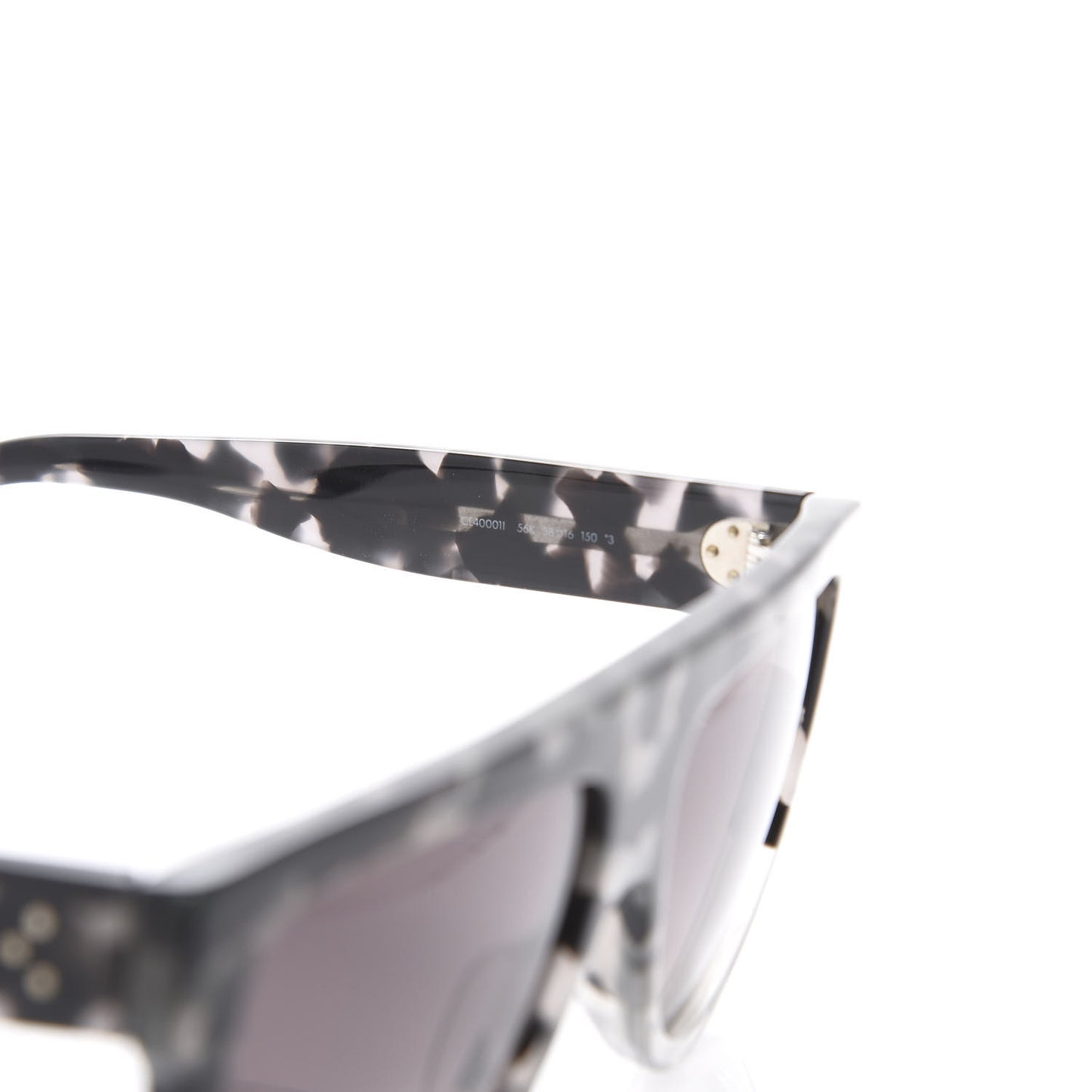 Acetate Aviator Sunglasses CL 40001 Grey Black