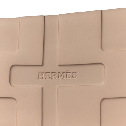 Hermes Calfskin Womens Enid Sandals 38 Argile 7 of 10