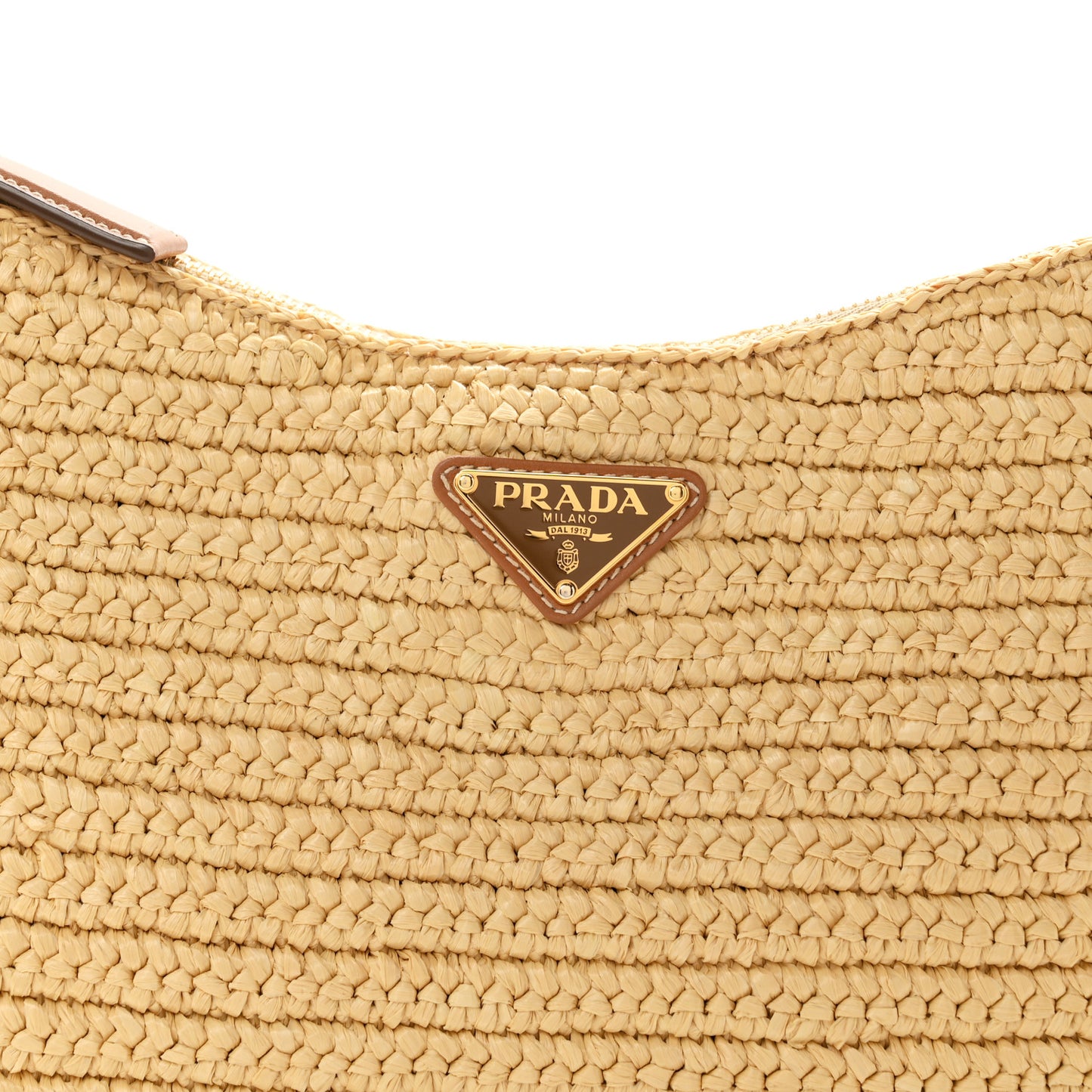Yarn Raffia Effect Crochet Large Aimée Shoulder Bag Natural