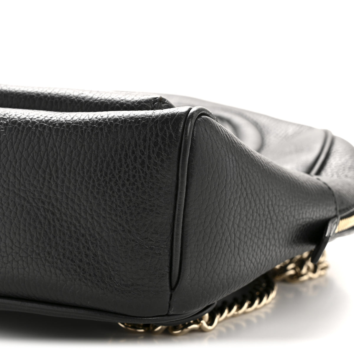 Gucci Pebbled Calfskin Soho Chain Backpack Black 1791348  display picture 1