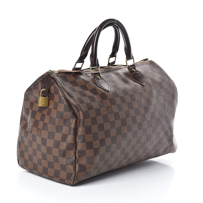 Louis Vuitton Damier Ebene Speedy 35 3 of 9
