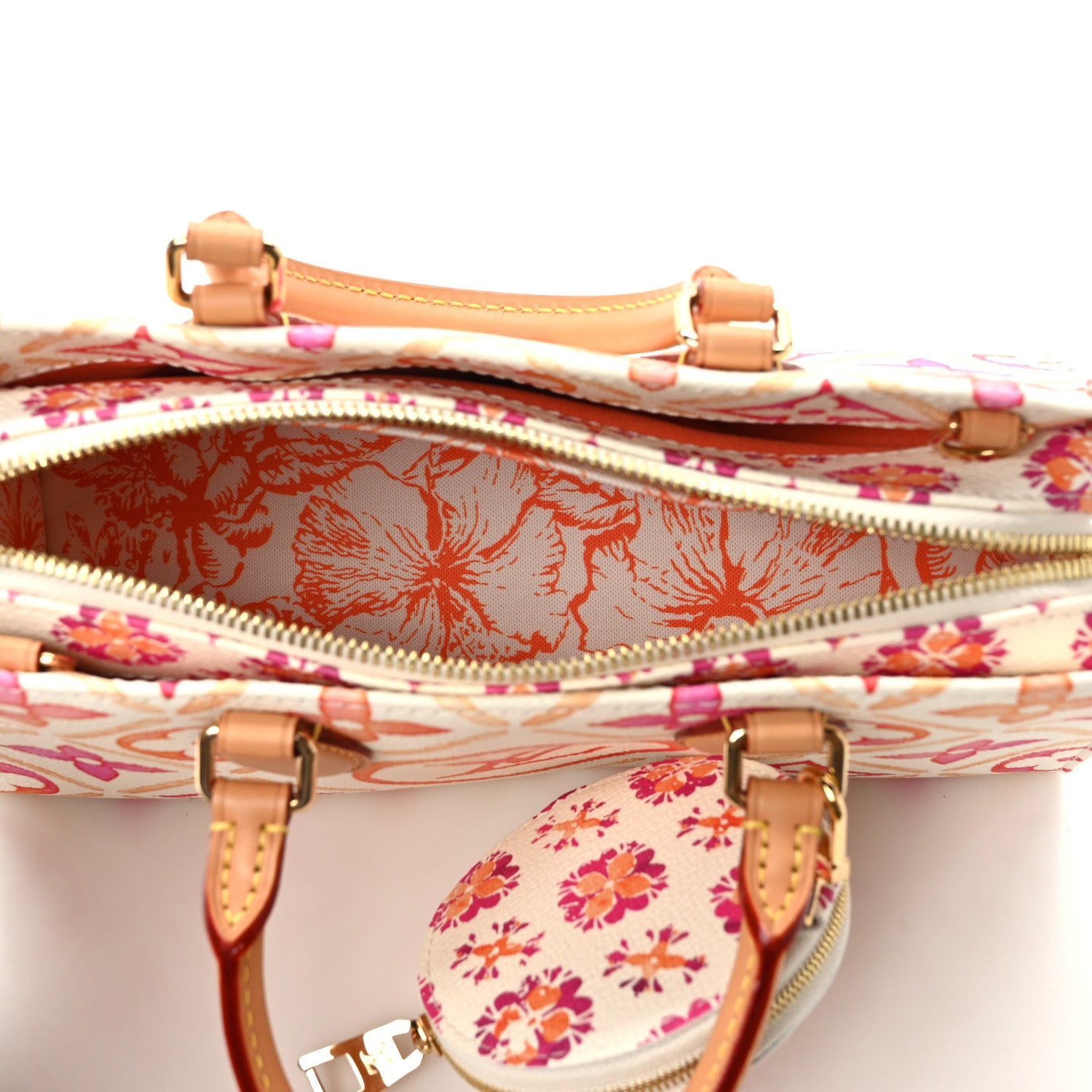 Louis Vuitton Monogram Tiles By The Pool OnTheGo East West Coral 5 of 12