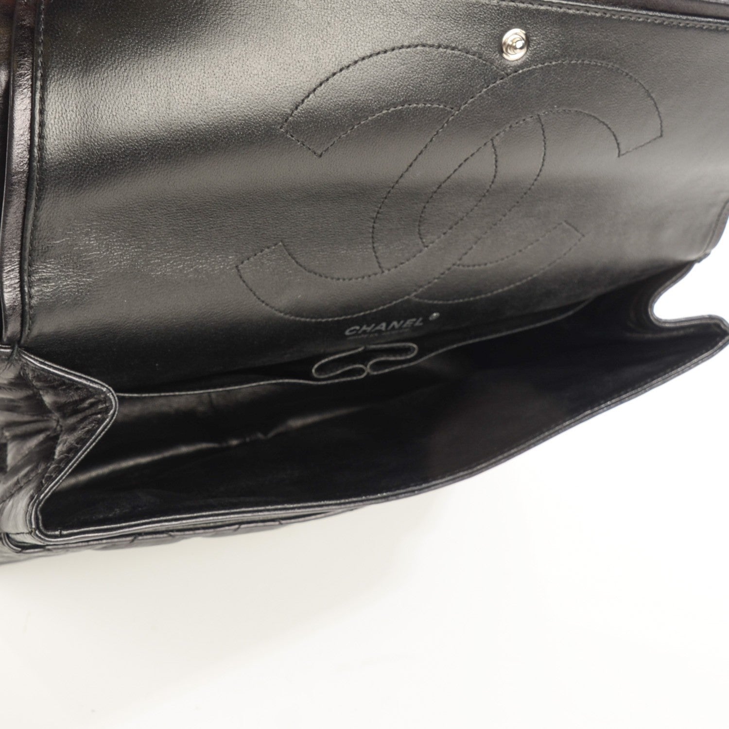 Chanel Metallic Calfskin 2.55 Reissue 227 Flap Black 6 of 8