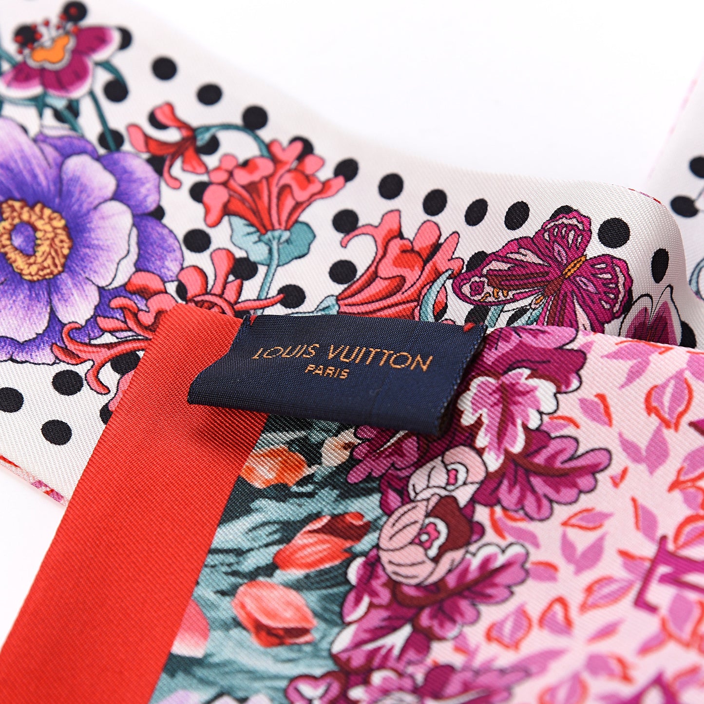 Silk Louis In The Garden Bandeau Fuchsia