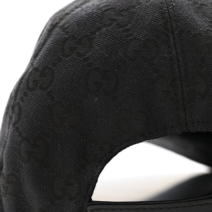 Gucci Monogram Web Baseball Hat XL Black 10 of 11