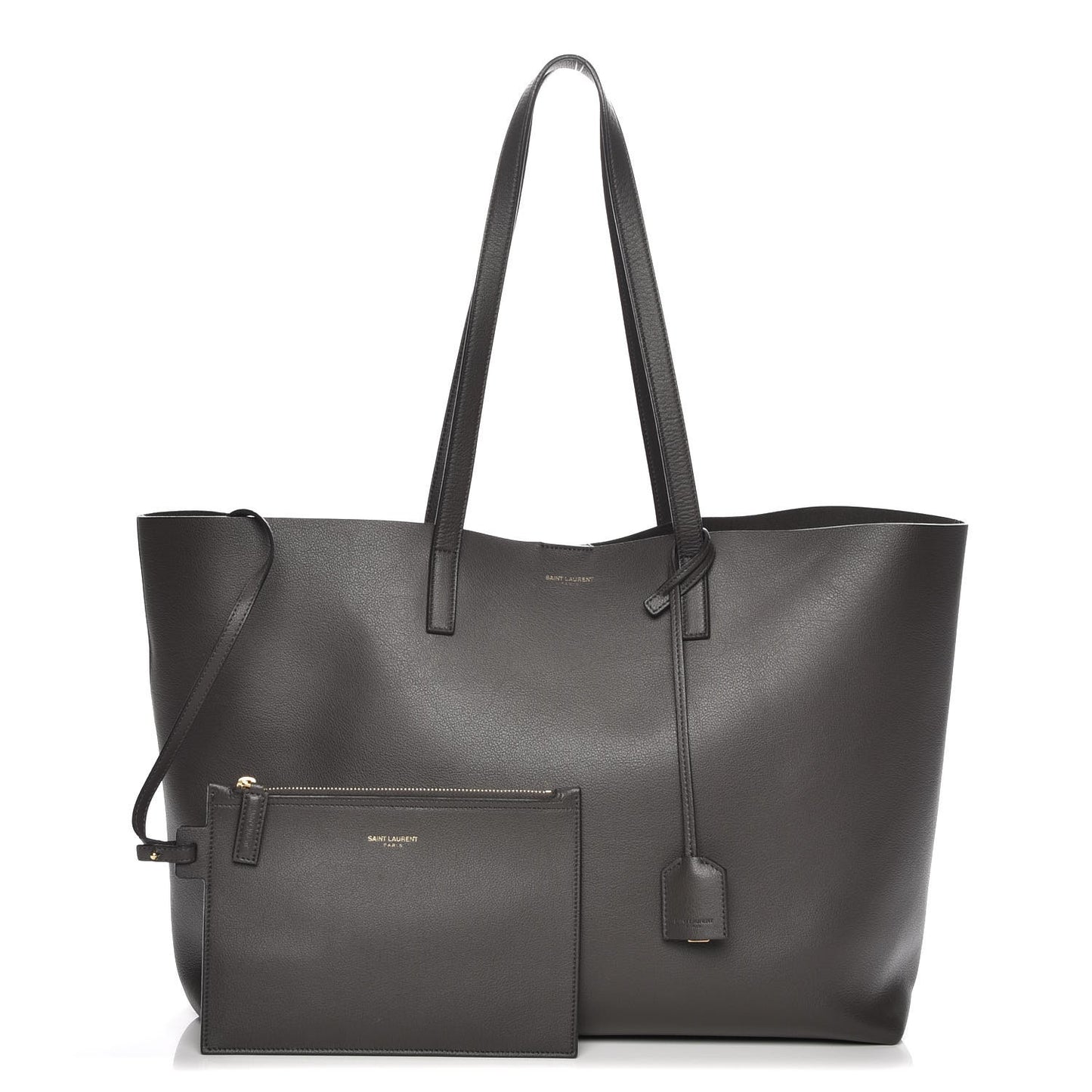 Calfskin Large Shopping Tote Earth