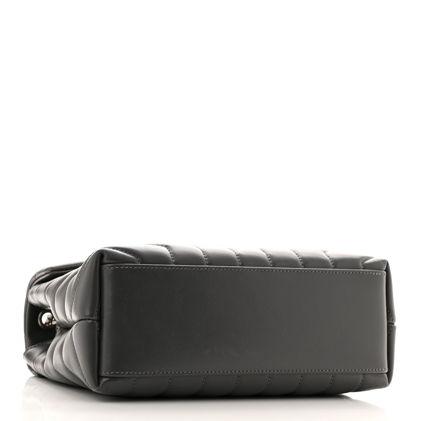 Calfskin Y Quilted Monogram Small Loulou Chain Satchel Storm