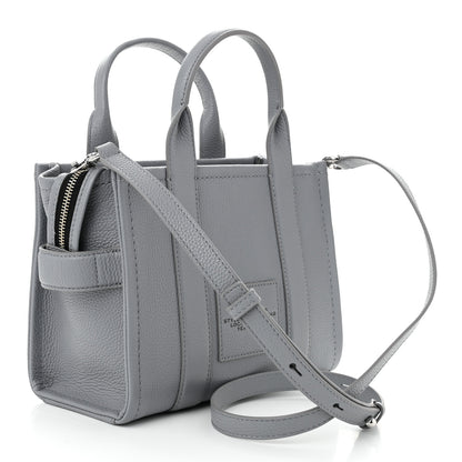 Marc Jacobs Grained Calfskin Small The Tote Bag Wolf Grey 3 of 11