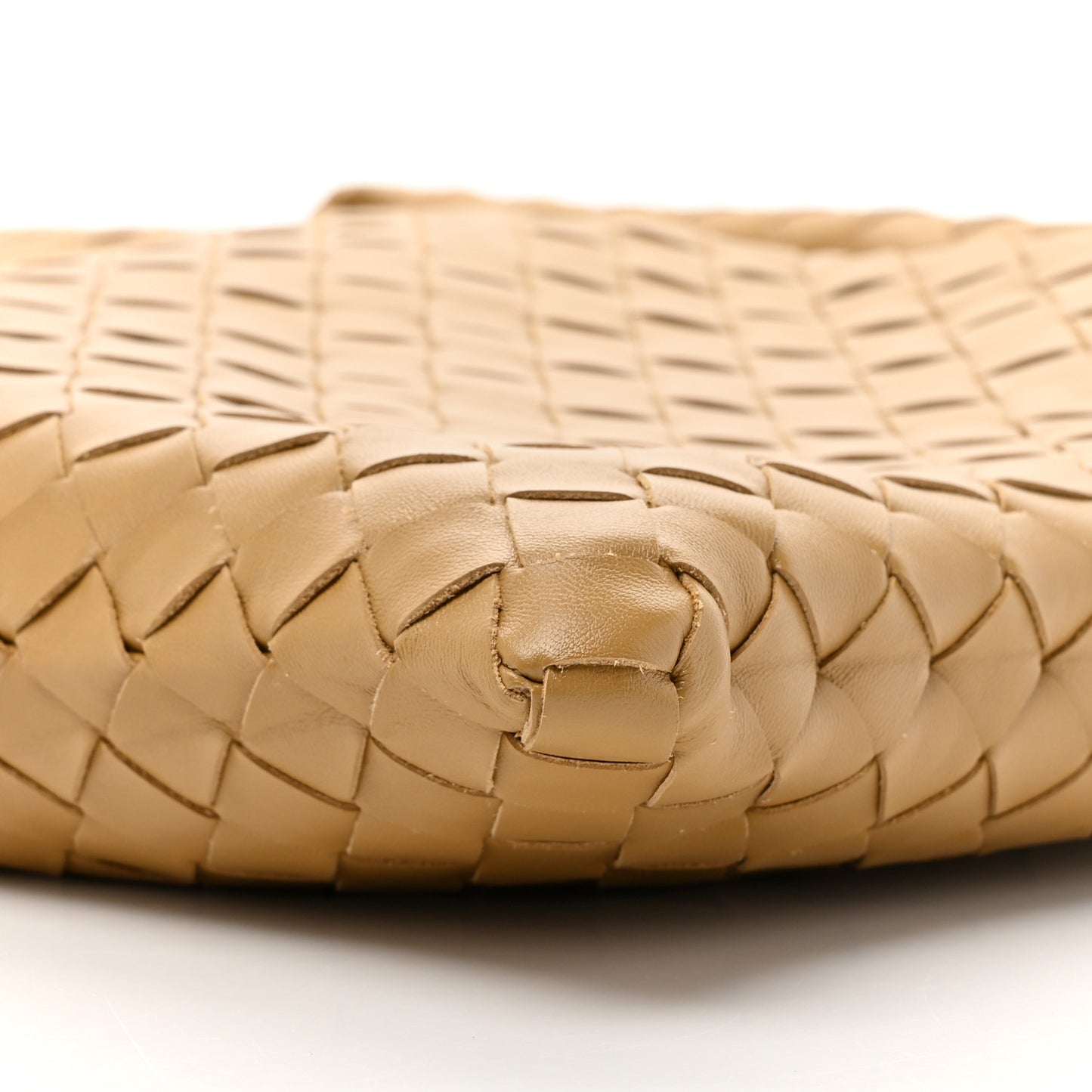 Calfskin Intrecciato Small Hop Dark Praline