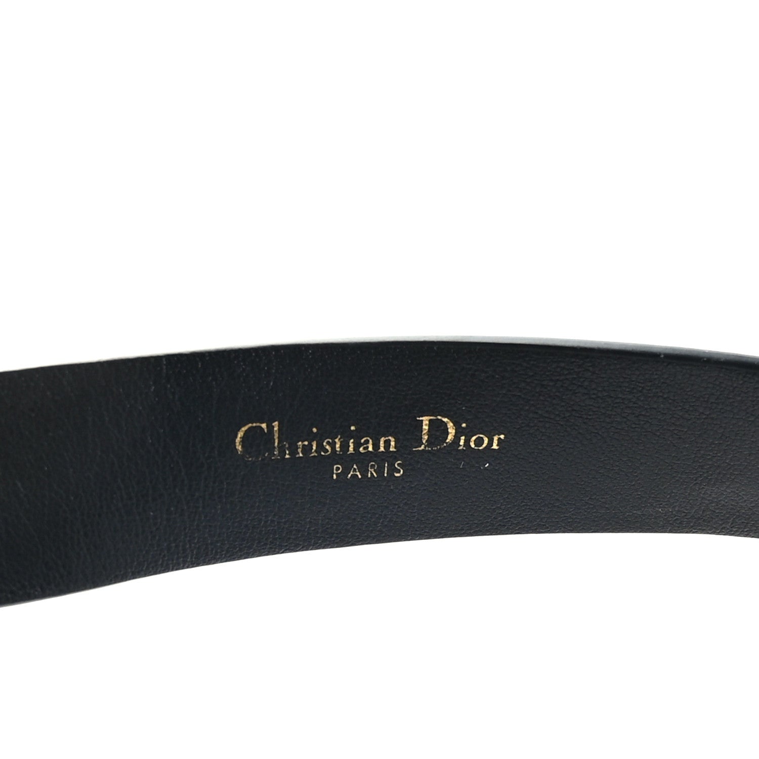 Christian Dior Calfskin 30 Montaigne Cut-Out CD Belt 85 34 Black 2 of 6