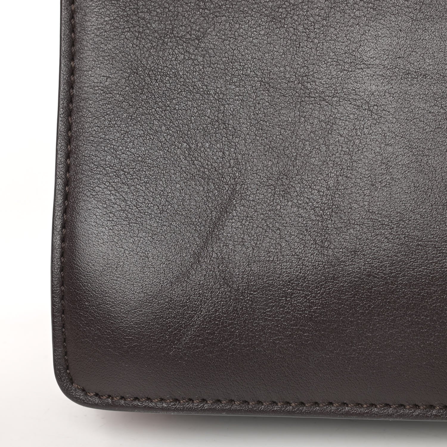 Chloe Suede Calfskin Small Faye Shoulder Bag Carbon Brown 12 of 12