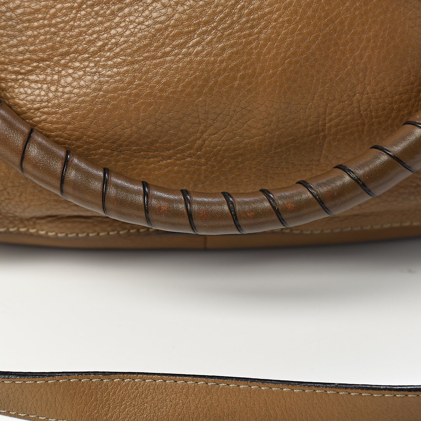 Calfskin Small Marcie Satchel Nut